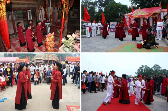 Hát Xoan là di sản thuộc loại hình nghệ thuật trình diễn bao gồm hát, múa, gõ trống và phách gắn liền với việc thờ cúng Hùng Vương, một tín ngưỡng bắt nguồn từ việc thực hành thờ cúng tổ tiên của người Việt được UNESCO công nhận là di sản văn hóa phi vật thể đại diện của nhân loại.
